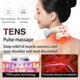 thumbnail image 5 of Masajeador de cuello de pulso eléctrico para aliviar el dolor, masajeador de cuello inteligente con calor, masajeador de cuello portátil con almohadillas de gel para mujeres y hombres regalo, 5 of 5
