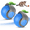 Blue*2, variant on Speedy Tail 2.0, Speedy Tail Cat Toy, Interactive Cat Ball Toy, Automatic Moving Cat Toy Ball, USB Rechargeable Smart Cat Toys Ball, Two Speed Adjustment, with Replacement Tail