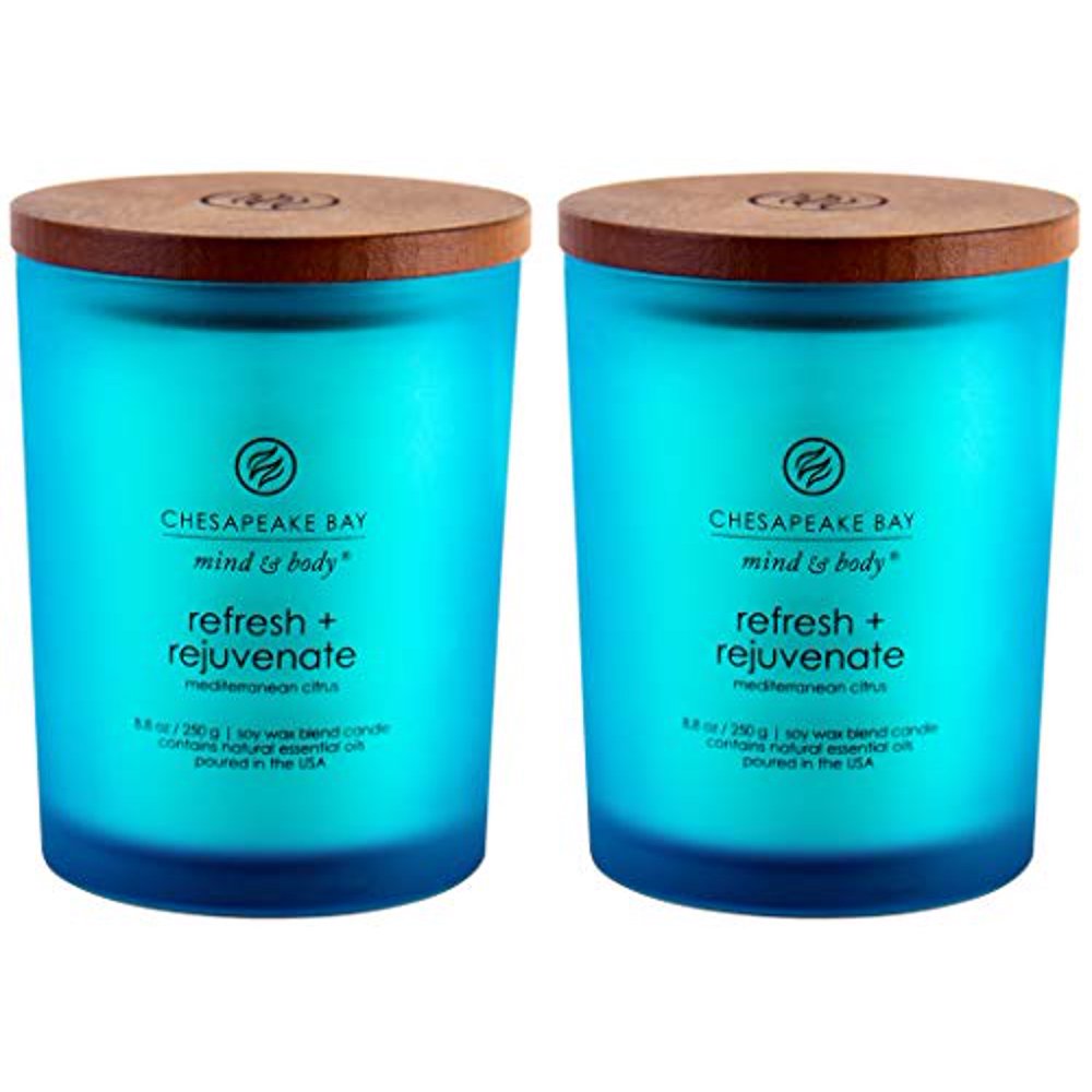 Chesapeake Bay Candle Scented Candles, Refresh + Rejuvenate