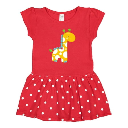 

Inktastic Cute Giraffe Baby Giraffe Yellow Giraffe Animal Gift Baby Girl Dress