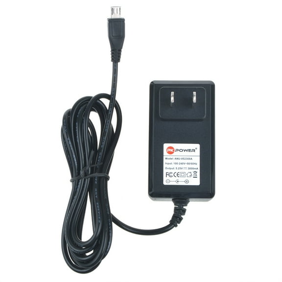 PKPOWER 5.25V3A Micro USB AC Adapter Charger