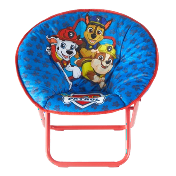 Nickelodeon's Paw Patrol 19" Toddler Mini Saucer Chair, Blue Polyester