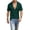 Army Green, variant on Mens Spread Collar Deep V-Neck Polo Shirt Casual Waffle Knit Short Sleeve Top Lightweight Breathable Textured Solid Color Summer Daily Wear Fashion Tops Black L