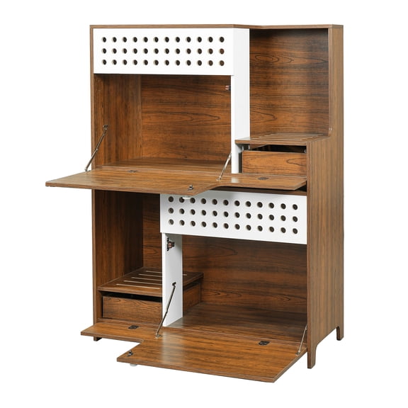 2-in-1 Cat Furniture Side Table with Hidden Litter Box Enclosure