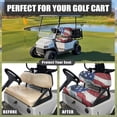 thumbnail image 4 of Garronmavis American Flag Golf Cart Elastic Seat Covers for Interior Protection Polyester Golf Cart Replacement Seat Cover Universal Fit Interior Accessiores for Outdoor, 4 of 6