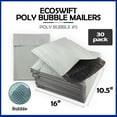 thumbnail image 6 of EcoSwift Brand Premium Poly Bubble Shipping Bag Self-Seal Mailer, 10.5 in. x 15 in. (Size 5), Solid Gray, 30-Pack, 6 of 8