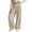 Beige*, variant on RUTAYY Teen Girls Corduroy Pants Solid Color Wide Leg Pants Button Front Zipper Straight Leg with Pockets Versatile Travel Trousers