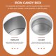 thumbnail image 2 of 2 latas herméticas de aluminio para guardar velas de café, redondas, para dulces, 2 of 6