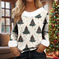 thumbnail image 2 of Birdeem Chandail de Noël pour Femmes, Mode Hiver, Imprimé Manches Longues Col Rond Décontracté, 2 of 7