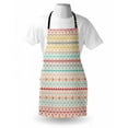 thumbnail image 3 of Tribal Apron Vintage Seamless Geometrical Design with Bohemian Stripes Shapes Artful Pattern, Unisex Kitchen Bib Apron with Adjustable Neck for Cooking Baking Gardening, Multicolor, by Ambesonne, 3 of 3