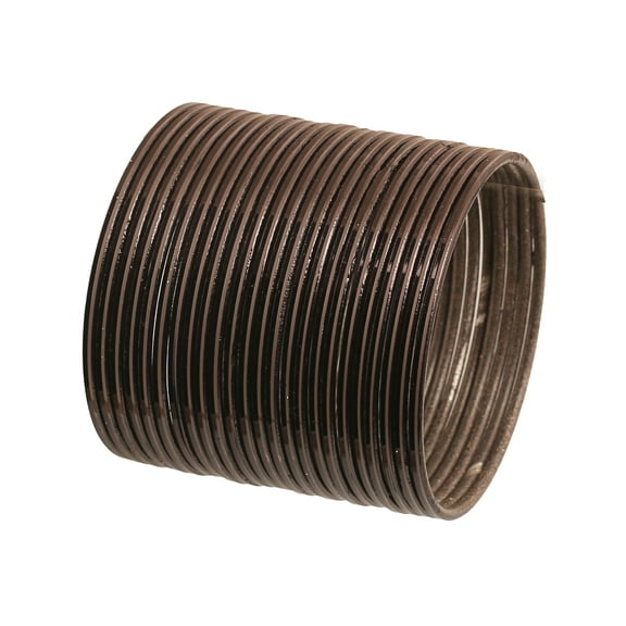 Sunsoul by Touchstone Colorful Bangle Collection Modern Pretty Attractive Look Wrist Filler Indian Bollywood Black Color Thin Designer Jewelry Metal Bangle Bracelets Set Of 24. For Women.