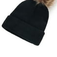 thumbnail image 4 of FADAACAI Kids Knitted Faux Boys Baby Lined Toddler Hat Hat Pom Girls Cap Hat Cotton Winter Hats Black One Size Clearance！, 4 of 7