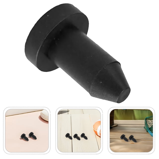 BESTYASH 8Pcs Universal Kayak Drain Plug Set Black Rubber Scupper Plugs for Effective Water Sealing
