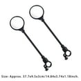 thumbnail image 1 of Pack of 2 Mountain Bicycle Handle Bar View Mirror Detachable Rear View Mirror Detachable 360 Degree Rotatable Adjustable Scooter Rearview, 1 of 7