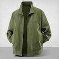 thumbnail image 4 of Jerdar Men's Nylon Jacket No Hood Lightweight Thin Zip Pockets Solid Color Long Sleeve Athletic Outdoor Casual Commute Windbreaker Coat Outerwear, 4 of 7