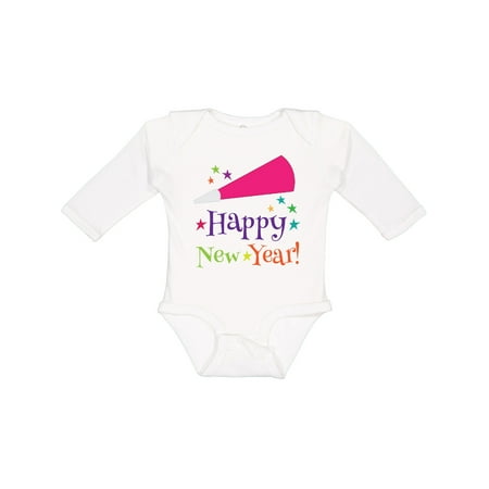 

Inktastic Happy New Year party Boys or Girls Long Sleeve Baby Bodysuit