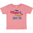 thumbnail image 3 of Inktastic My Mama and Papa Love me with Hearts Boys or Girls Baby T-Shirt, 3 of 5