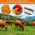 thumbnail image 6 of HOMEIORA 1 Pair Animal Handing Gloves Bite Proof, Leather Welding Gloves, Gardening Gloves, Multipurpose Puncture Proof Glove for Dog, Cat, Reptile, Welding, Grilling, BBQ & Fireplace, S, 6 of 8