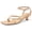milky white, variant on Women Strappy Low Kitten Heels Sandals Open Square Toe Flip Flop Summer Dress Party Shoes