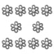 thumbnail image 2 of 10 botones de flores para vaqueros, hebillas para ajustar la cintura, simples y versátiles. Negro, 2 of 9