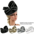 thumbnail image 3 of TeaParty Fascinator Hat Hairhoop for Party Wedding Women Rhinestones Bowknot Fascinator Headband Exaggerated Caps, 3 of 8