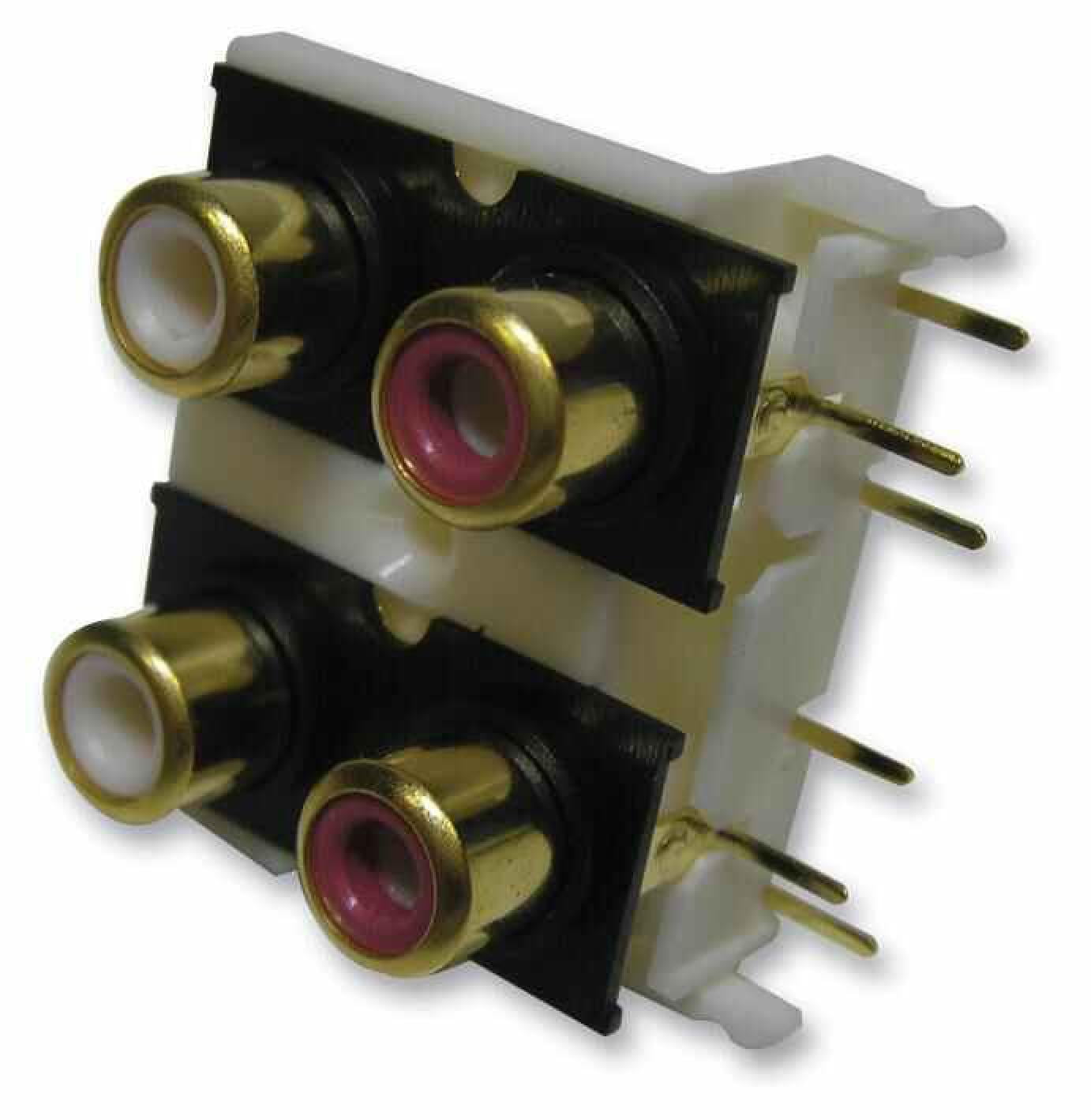 PRO SIGNAL - Sockets, 4x Phono, Gold, PCB - Walmart.com