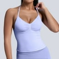 thumbnail image 2 of MIASHUI Camisoles pour Femmes Été Sans Manches Haut Décontracté avec Soutien-Gorge Intégré, Violet, m, 2 of 5