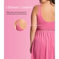 thumbnail image 6 of Exquisite Form 70107 Nylon Tricot Sleeveless Long Nightgown with Floral Lace, 6 of 7