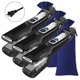 thumbnail image 1 of Plancha con Peine en 3D TitaniumSteamBlack 3Pzas Plancha Negro Bolsa Azul 110-240V 160-230°C Placa 100mm x 42 mm Cerámic, 1 of 2