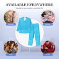thumbnail image 7 of Bingfone Men's Pajama Set 2 Piece Loungewear PJs, Long Sleeve with Pajama Pants-Sky Blue Glitter, 7 of 7