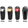 thumbnail image 4 of Car Trash Can Waste Container ABS with Lid Leakproof Diamond Shape Car Organizer, 4 of 4