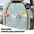 thumbnail image 5 of Naloa White Swan 2Pcs Anti-Kick Back Seat Cover Kick Mat, Car Seat Protector with 3 Storage Pockets, 5 of 8
