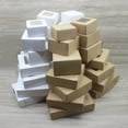thumbnail image 2 of 10 square white/Kraft window packaging boxes with multiple sizes, wedding party gifts, handmade soap chocolate flat boxes 10x10x4cm Kraft window, 2 of 5