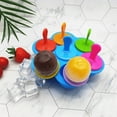 thumbnail image 3 of DIY Ice Cream Pops Silicone Mold Ice Cream Ball Maker 7 Holes Popsicles Molds With Sticks Home Ice Cube Tray Kitchen Accessories, 3 of 6