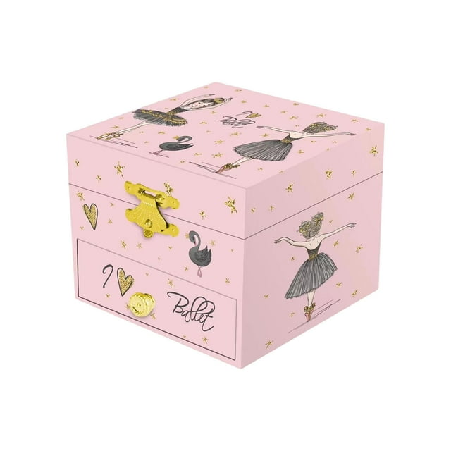 Joyero musical, joyero portátil de colección, caja para guardar pulseras y anillos, decoración para el dormitorio.