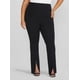 thumbnail image 3 of Pantalones ajustados de talla grande para mujer, leggings informales de cintura alta para oficina, pantalones ajustados elásticos para mujer, pantalones formales con abertura 2024, 3 of 4