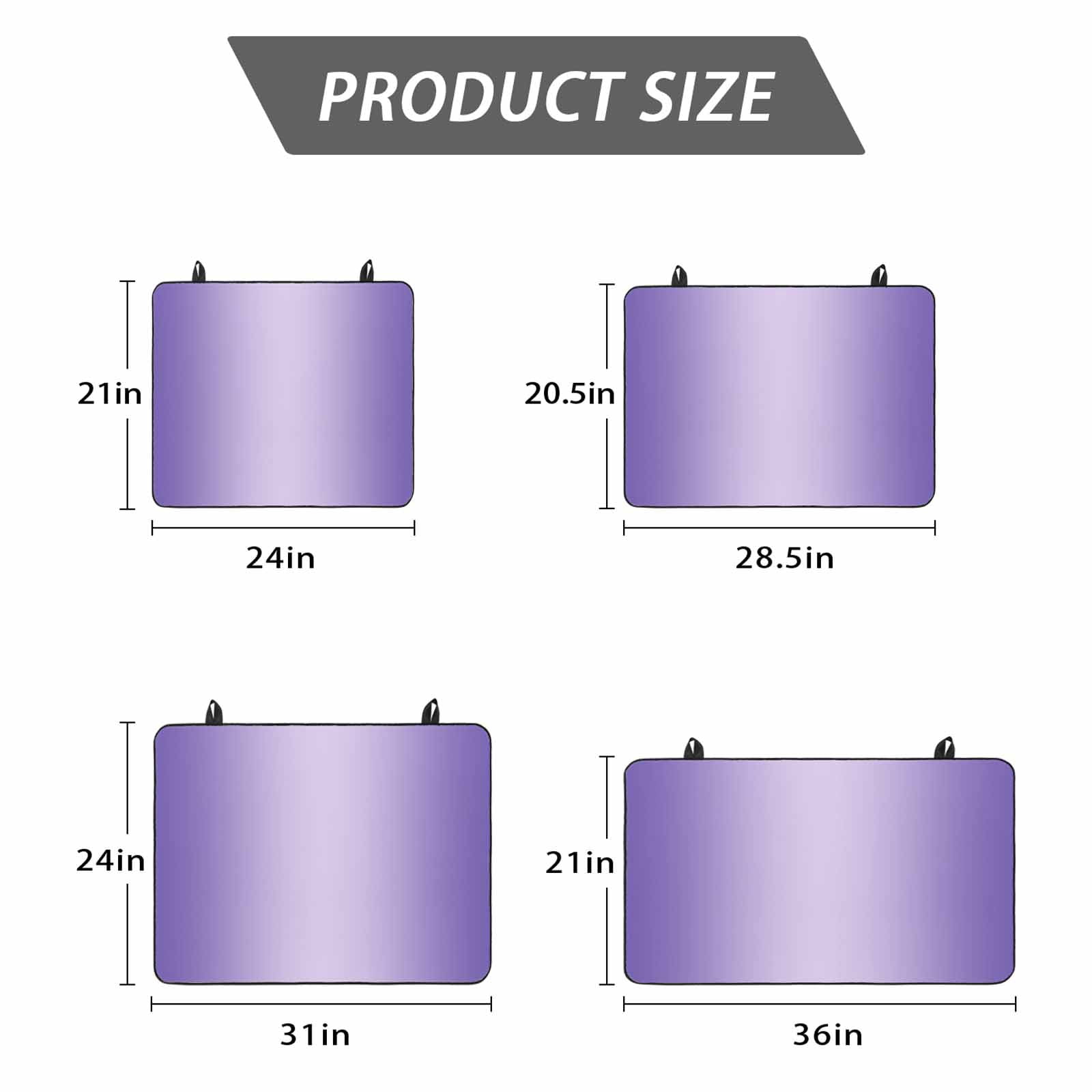 Purple Ombre Stove Top Cover for Electric Stove, Heat-proof & Non Slip Glass Top Stove Cover Protector, Modern Gradient Abstract Art Kitchen Flat Cooktop Rubber Mat 24x21 Inches