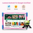 thumbnail image 3 of 2025 Android 13 tablet,10" Android Kids Tablet 4GB+64GB, Kid-Proof Case with Kickstand, Quad-Core 1.6, 3 of 9