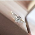 thumbnail image 6 of Elegant Jewelry Oval Cut Cubic Zircon 925 Silver Ring Wedding Ring Sz 6-10, 6 of 9