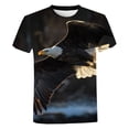 thumbnail image 3 of Camiseta con estampado 3D de animales de águila de verano, camiseta de moda para mujer, camiseta de manga corta con cuello redondo, camiseta de gran tamaño, 3 of 4