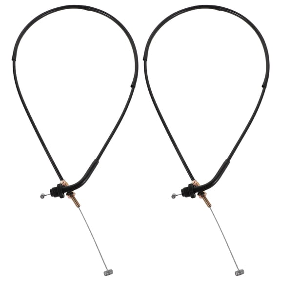 OUNONA 2Pcs Motorcycle Throttle Cable Kit Black Precise Fit Durable Accelerator Line for Bike Repair Parts