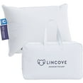 thumbnail image 2 of Lincove Canadian Down Feather Travel Pillow Soft Luxury Traveling Pillows for Sleeping, 13” x 18”, 2 of 6