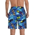 thumbnail image 3 of Kdxio Hawaiian Style Pattern Mens Casual Shorts - Drawstring Summer Beach Sports Shorts for Men, 3 of 9