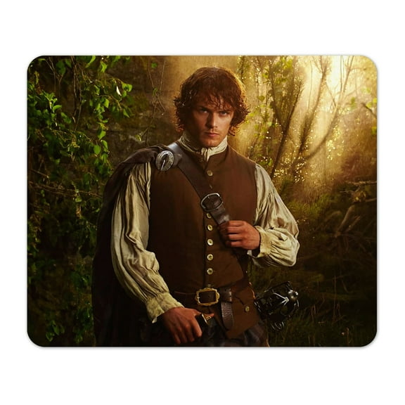 Jamie Fraser In Forest Rectangular 1/8" Thick Mouse Pad