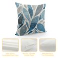 thumbnail image 4 of Qinduosi Blue Floral Pillow Covers Inch Set of Flowers Petals Modern Decorative Throw Pillow Covers Farmhouse Pillow Cases Cushion Covers for Couch Bed Sofa Home Decor, 4 of 5