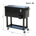thumbnail image 2 of Outsunny 80 Quart Rolling Cooler, 2 of 2