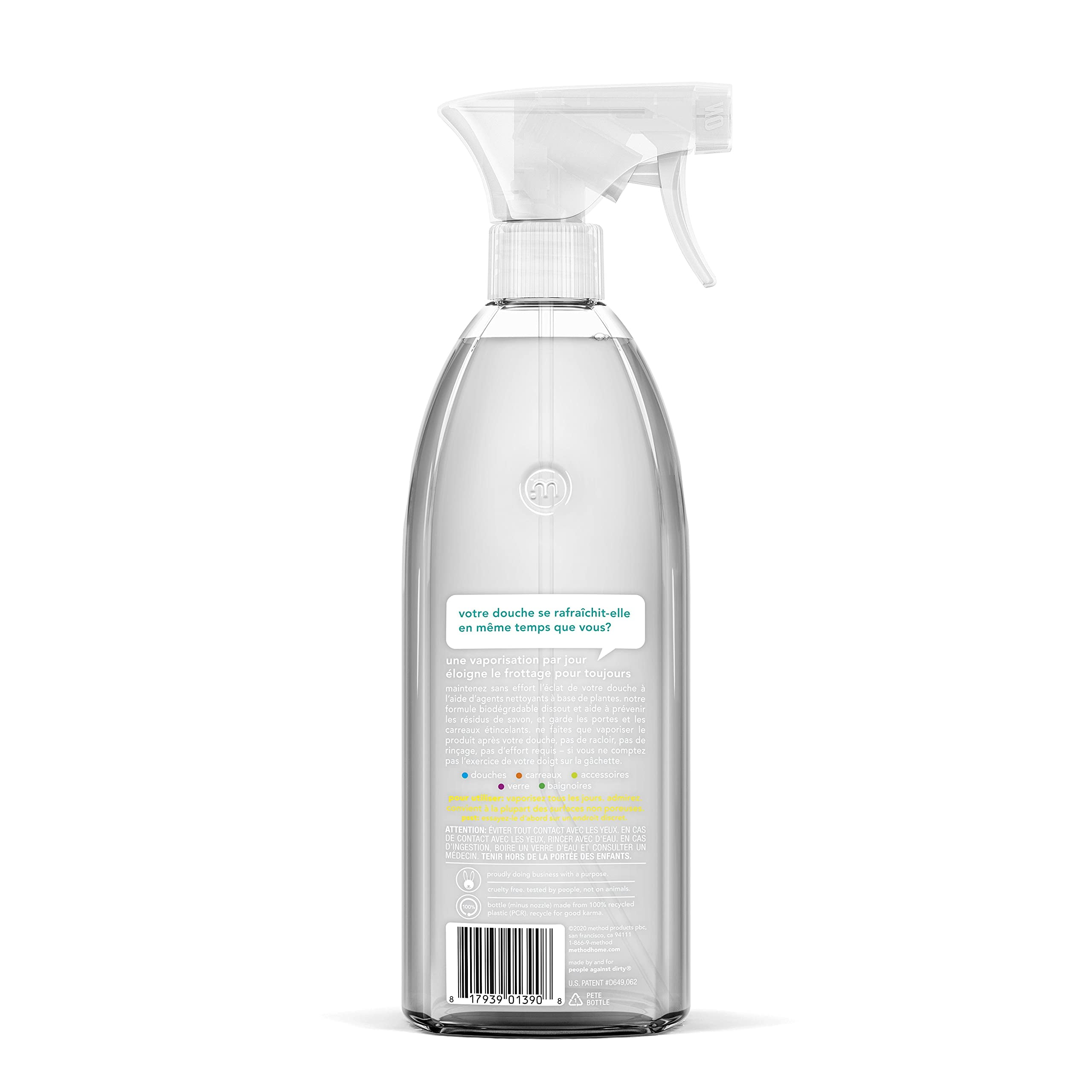 Method Bathroom Cleaning Liquid Eucalyptus Mint For Bathtub Showers Tile Fixtures Glass 28 Oz Pack of 4 Walmart