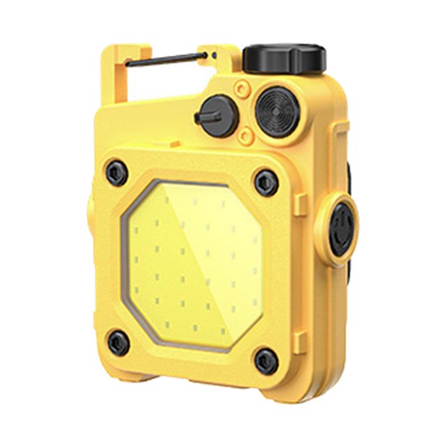 Mini Linterna LED kusrkot 6 modos Super brillante COB Llavero de Luz de trabajo Amarillo