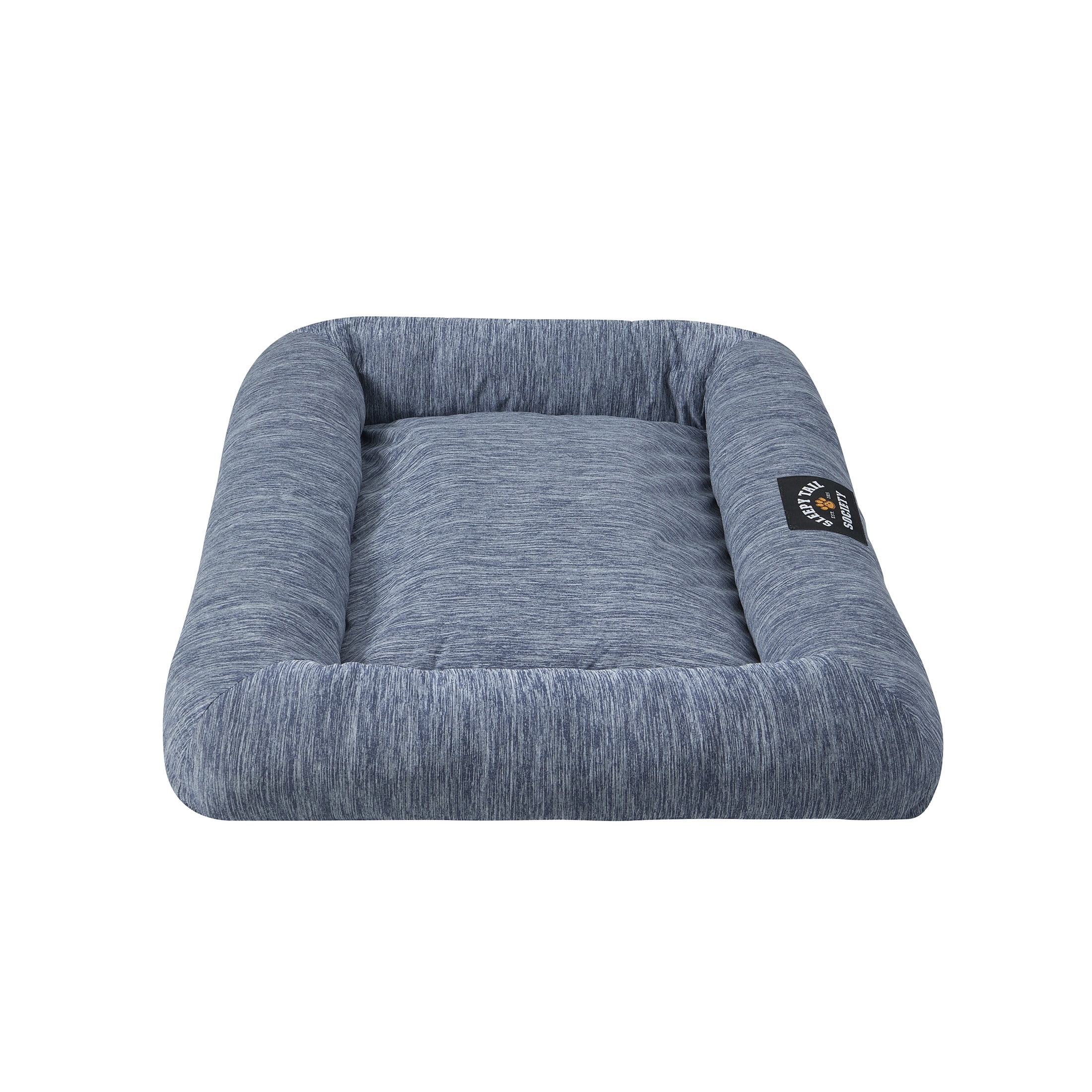 Large Blue Polyester-Nylon Cooling Pet Bed