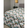 thumbnail image 2 of Moth Down Alternative Comforter, Butterfly Design Flying Insects Freedom Wings of Mother Nature Pattern, Microfiber Quilt for All Season, 5 Sizes, Rose Salmon and Dark Blue, by Ambesonne, 2 of 3